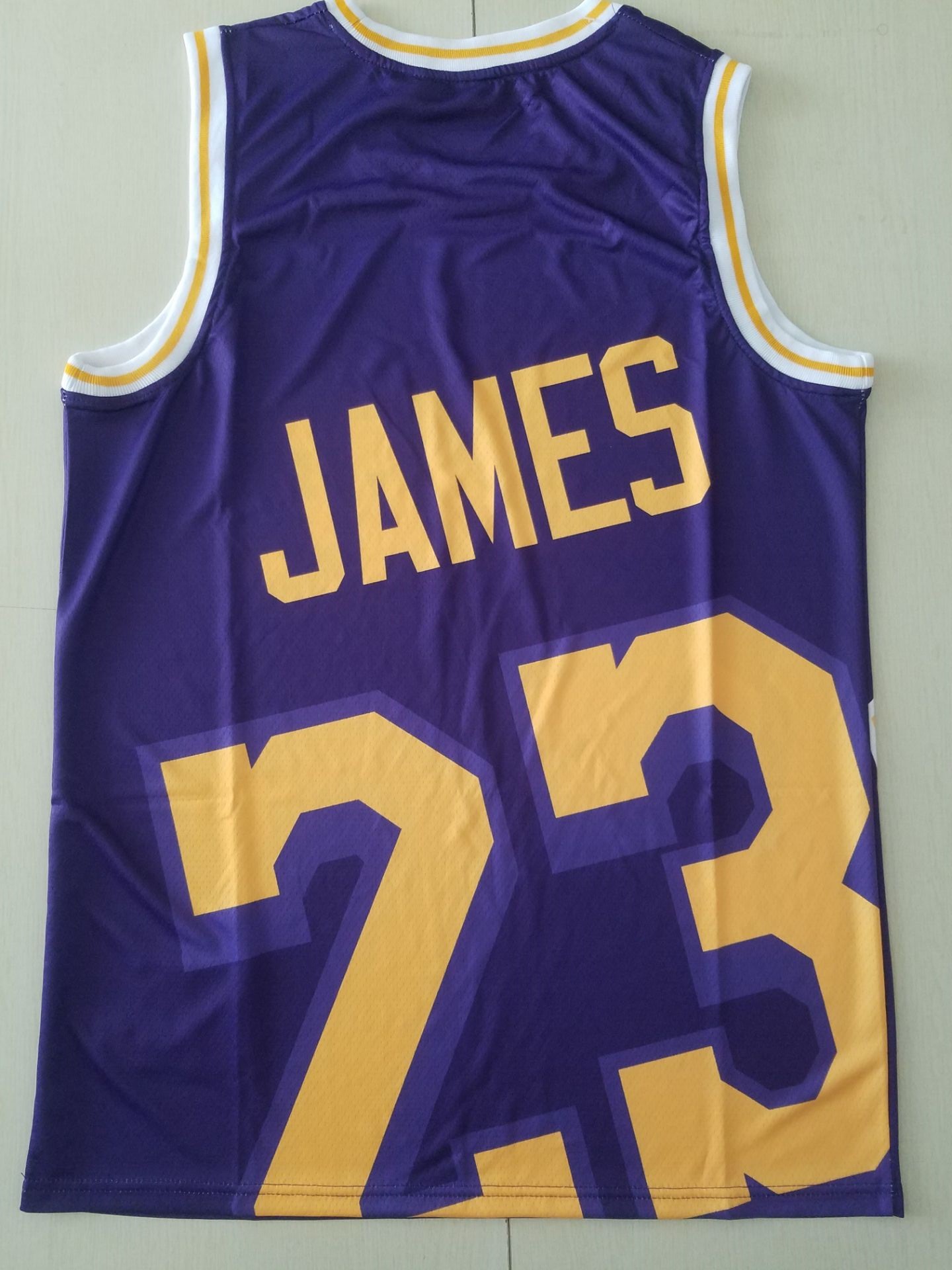 2020 Men Los Angeles Lakers 23 James Purple Nike Game NBA Jerseys 2